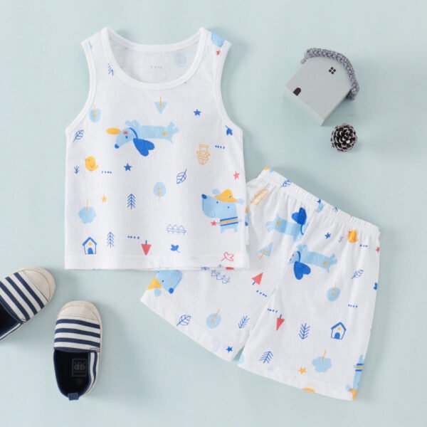 Niño pequeño Casual Dibujos Animados Animal Camiseta sin manga