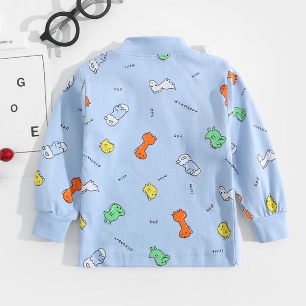 Camiseta de manga larga con estampado de dibujos animados - Imagen 2