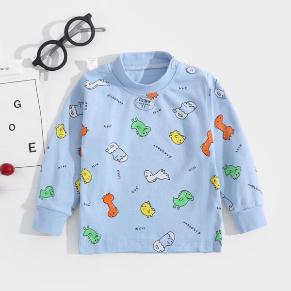 Camiseta de manga larga con estampado de dibujos animados