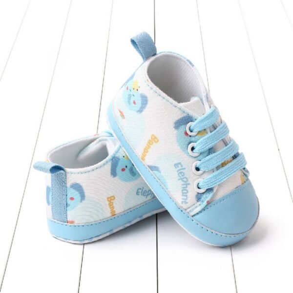 Zapatos de cordones con estampado de dibujos animados para bebés - Imagen 2
