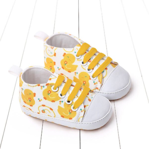 Zapatos de cordones con estampado de dibujos animados para bebés