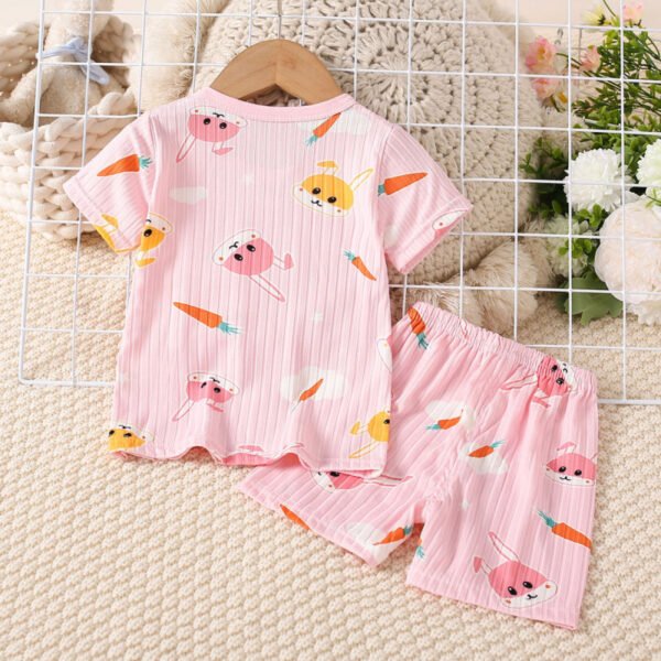 Camiseta de manga corta con estampado de dibujos animados para niña - Imagen 2