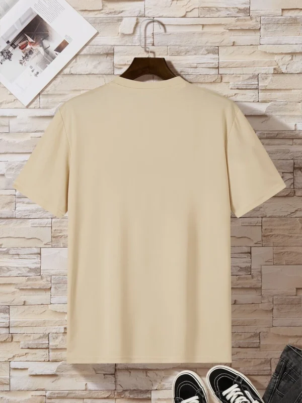 Hombres Camiseta con estampado de letra - Imagen 2