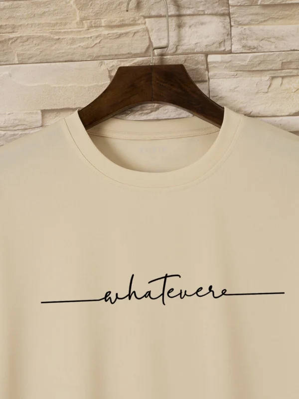 Hombres Camiseta con estampado de letra - Imagen 3