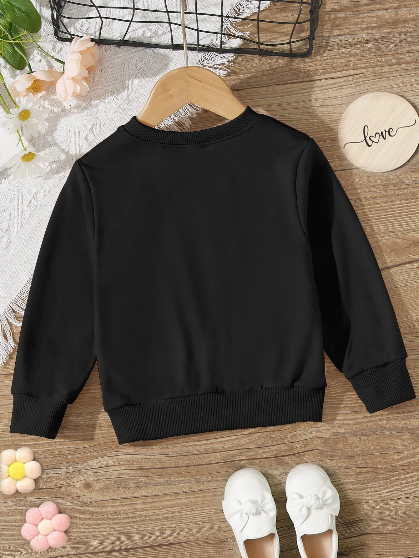 Sudadera Con Gráfico De Corona Y Letra Para Niña Joven - Imagen 4