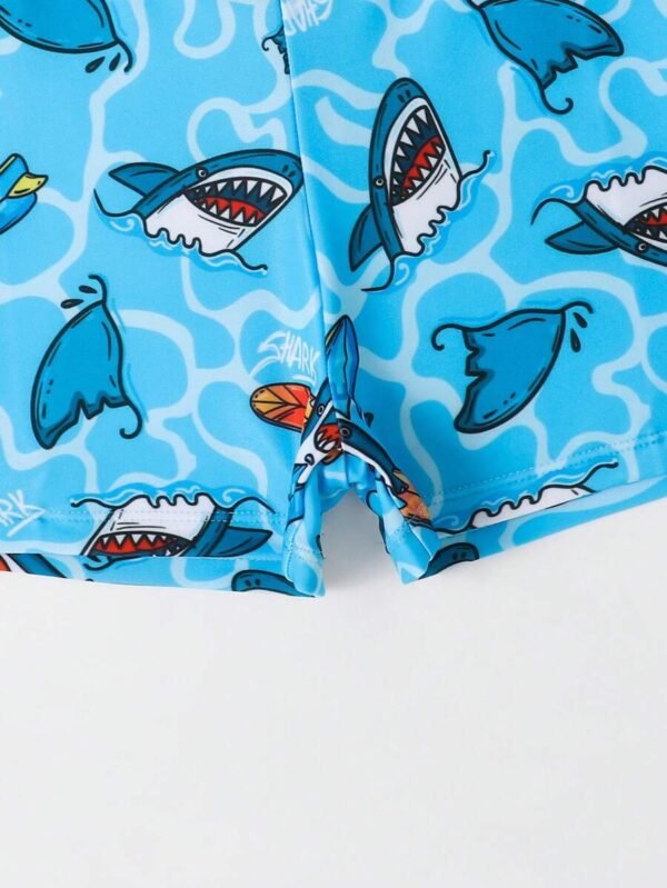 Bañador De Natación Con Estampado De Tiburón Para Chico Joven - Imagen 3