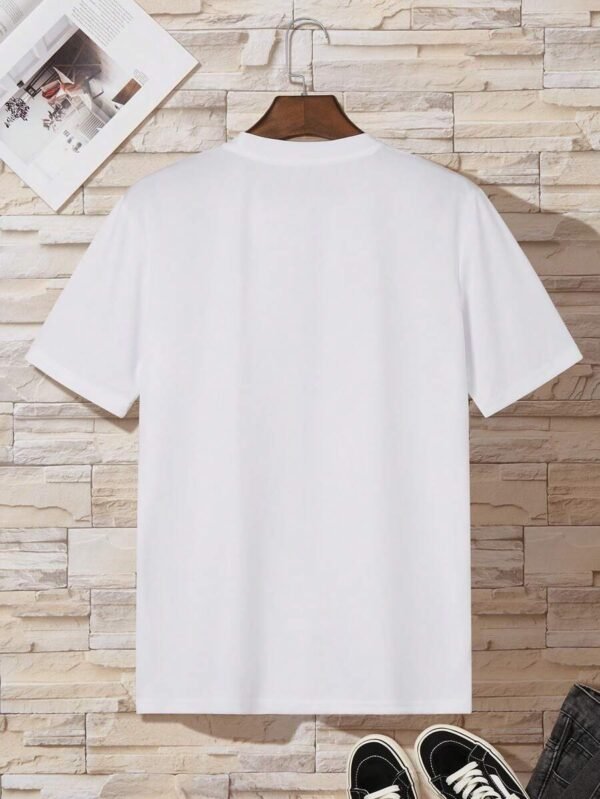 Hombres Camiseta con estampado de letra - Imagen 2