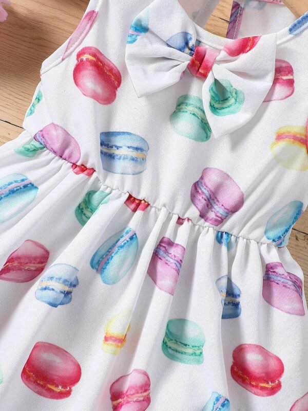 Vestido Sin Mangas Para Bebé Niña Con Decoración De Lazo - Imagen 3