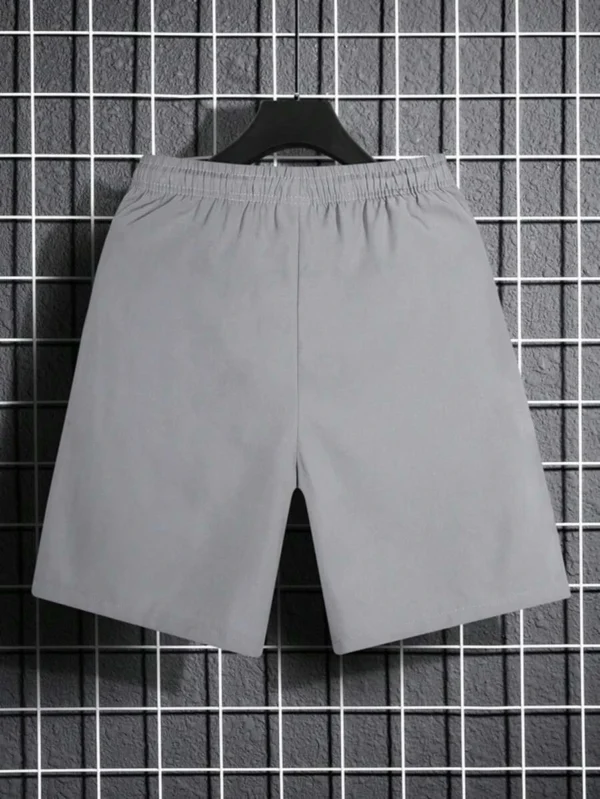 Pantalones Cortos Holgados Con Diseño De Letras De Patchwork - Imagen 2
