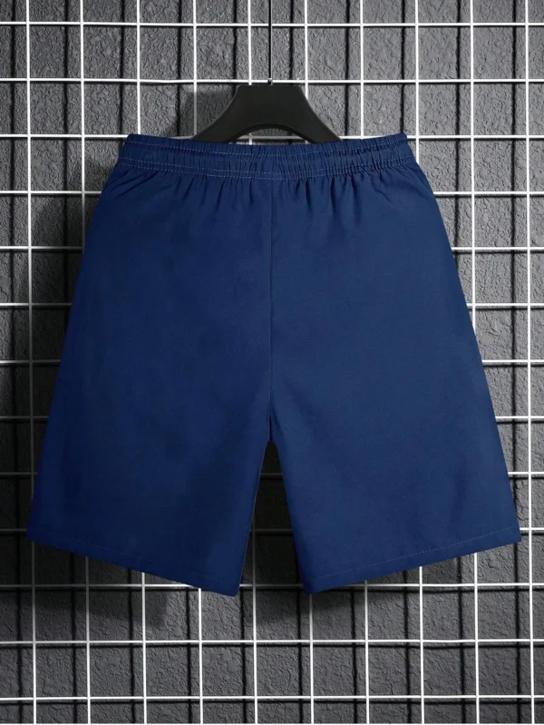 Pantalones Cortos Holgados Con Diseño De Letras De Patchwork - Imagen 2
