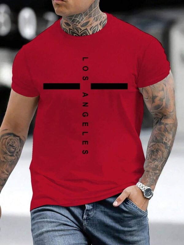 Camiseta De Manga Corta Con Estampado De Letras