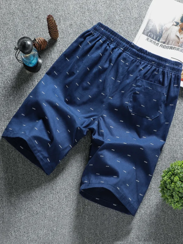Short Con Cordón Con Estampado Completo Para Hombre - Imagen 4