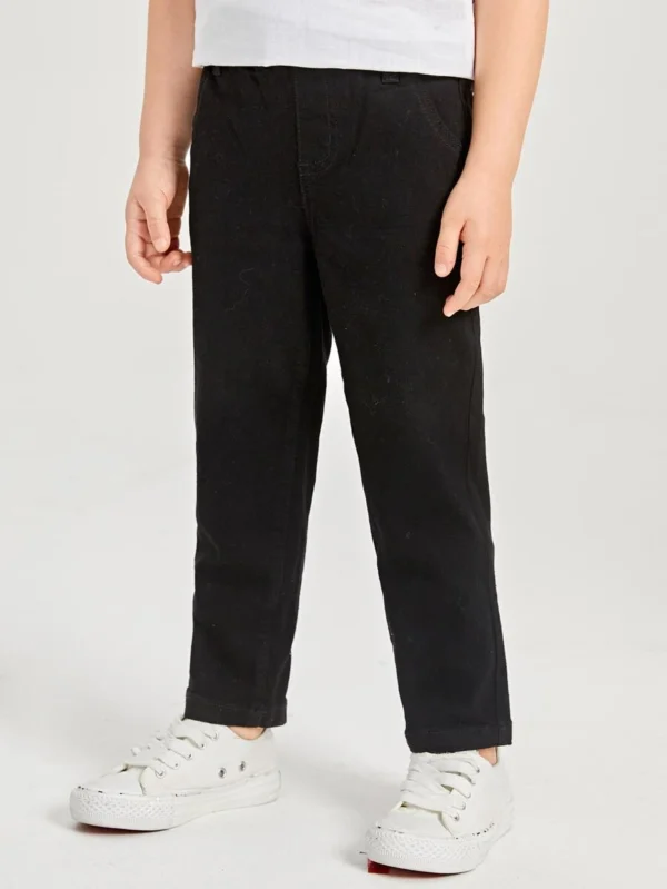 Jeans Con Bolsillos Oblicuos Para Niños - Imagen 3