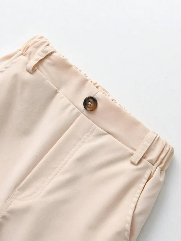 Pantalones Rectos Lisos Para Niños - Imagen 3
