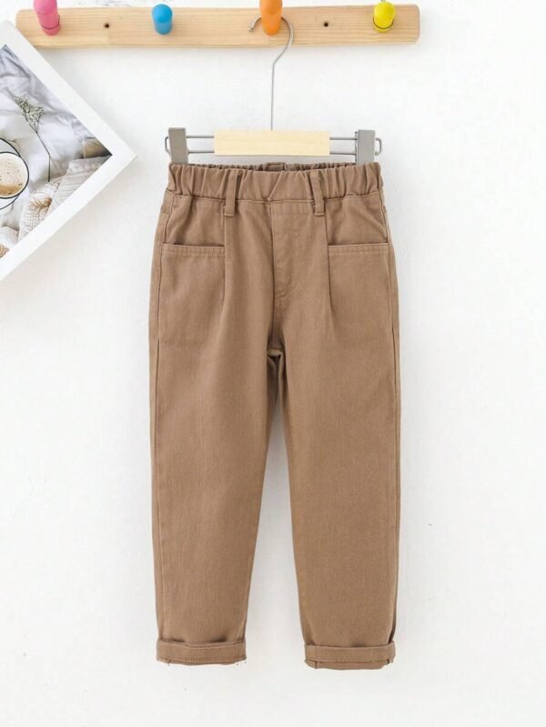 Jeans De Color Sólido Para Niños Pequeños