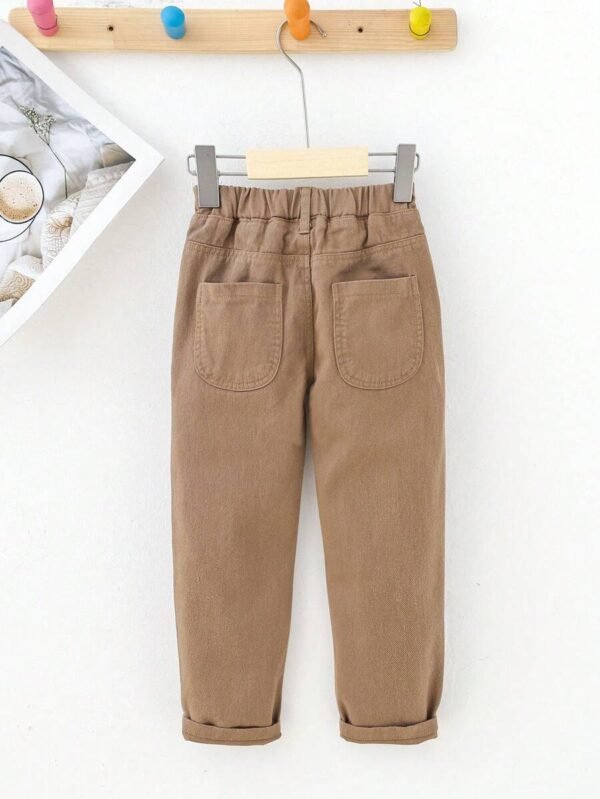 Jeans De Color Sólido Para Niños Pequeños - Imagen 2