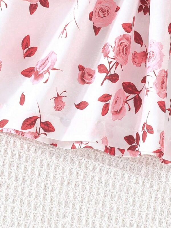 Conjunto De Verano Elegante De Vestidos Con Cinturón Para Niñas Bebés - Imagen 3