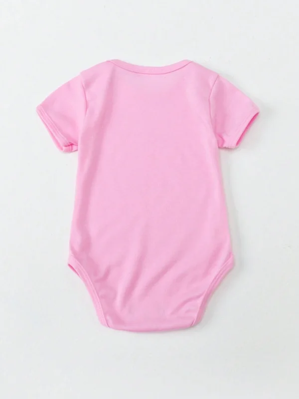 Body de tirantes con eslogan para bebé niña, con letras impresas - Imagen 2