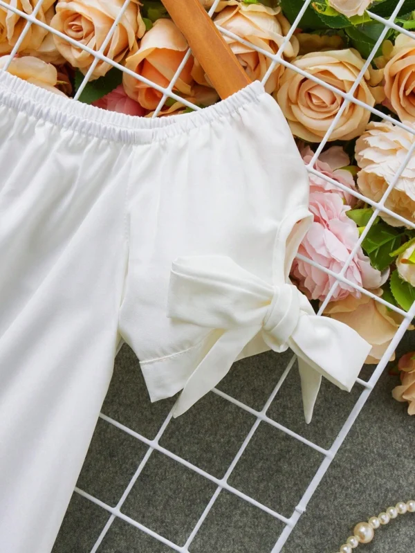 Vestido Estampado Con Flores Y Adorno De Lazo - Imagen 3