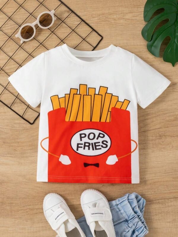 Camiseta Con Cuello Cruzado Y Detalle De Línea Press Decor Para Niño