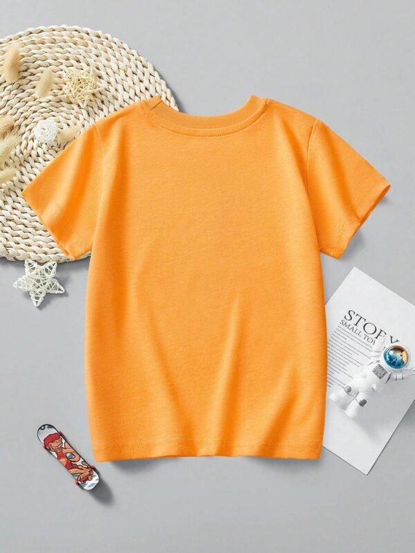 Camiseta de manga corta impresa con dibujo animado de excavadora para niño pequeño - Imagen 2