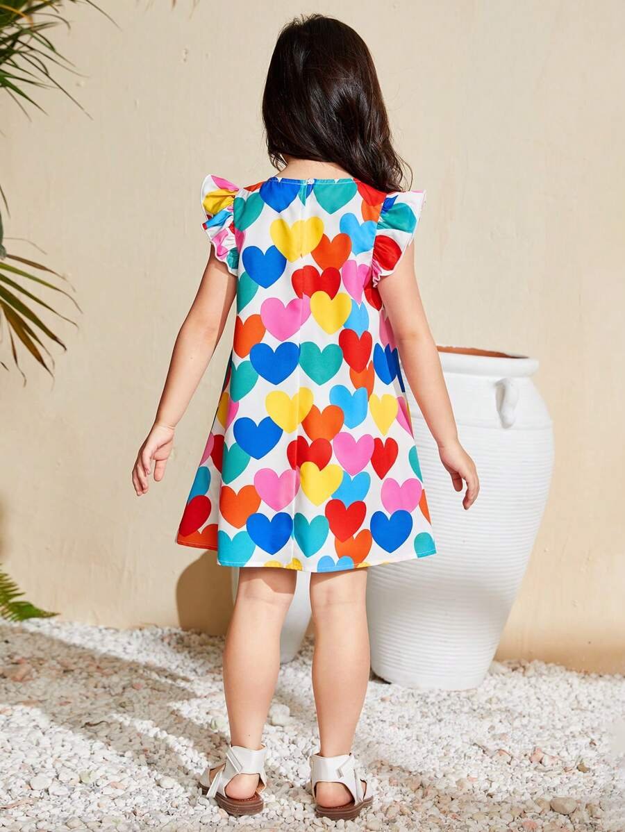 Vestido Informal De Punto Con Manga Acampanada Y Cuello Redondo - Imagen 2