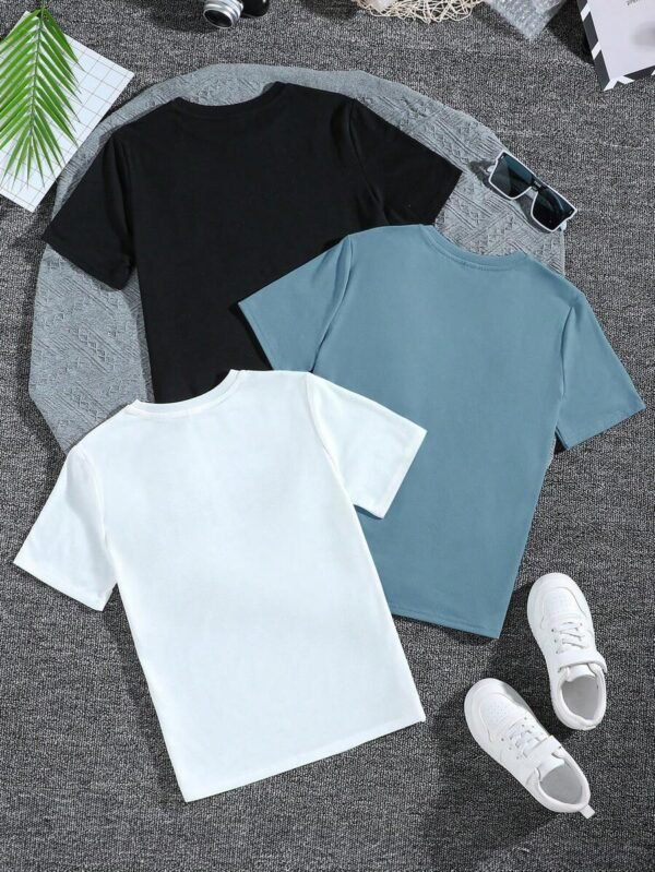 camisetas holgadas de manga corta y cuello redondo - Imagen 2