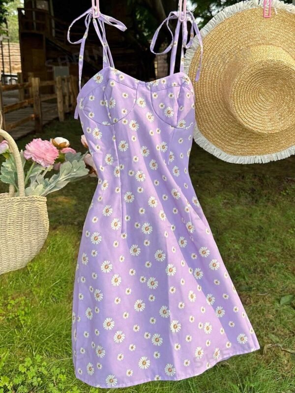 Vestido de verano para mujer con estampado floral