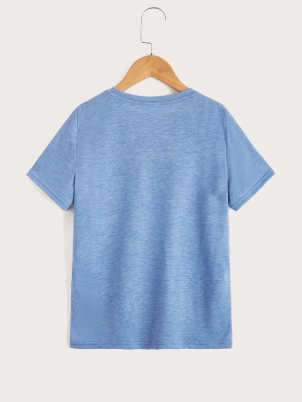 Camiseta De Impresión De Árbol De Coco Para Niño En Edad Intermedia - Imagen 2