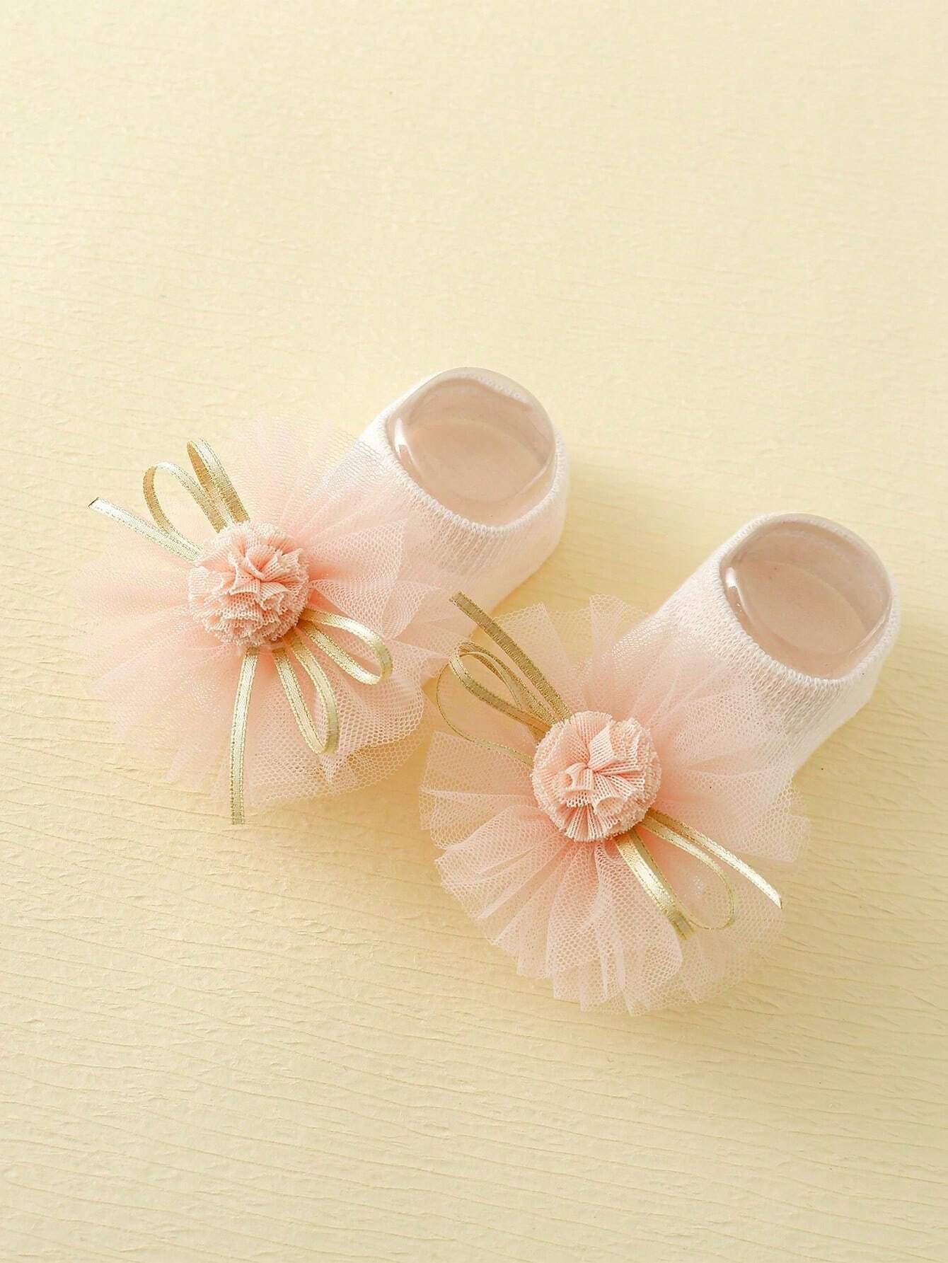 Conjunto de Calcetines Para Barco De Bebé Para Niñas Con Decoración - Imagen 3