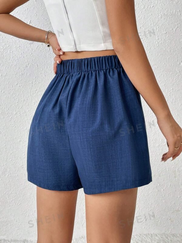 Skort de talle alto cruzado delantero - Imagen 2