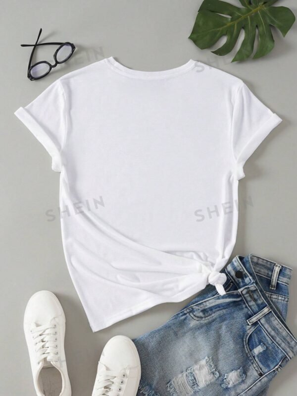 Camiseta De Manga Corta Con Estampado De Ojos - Imagen 3