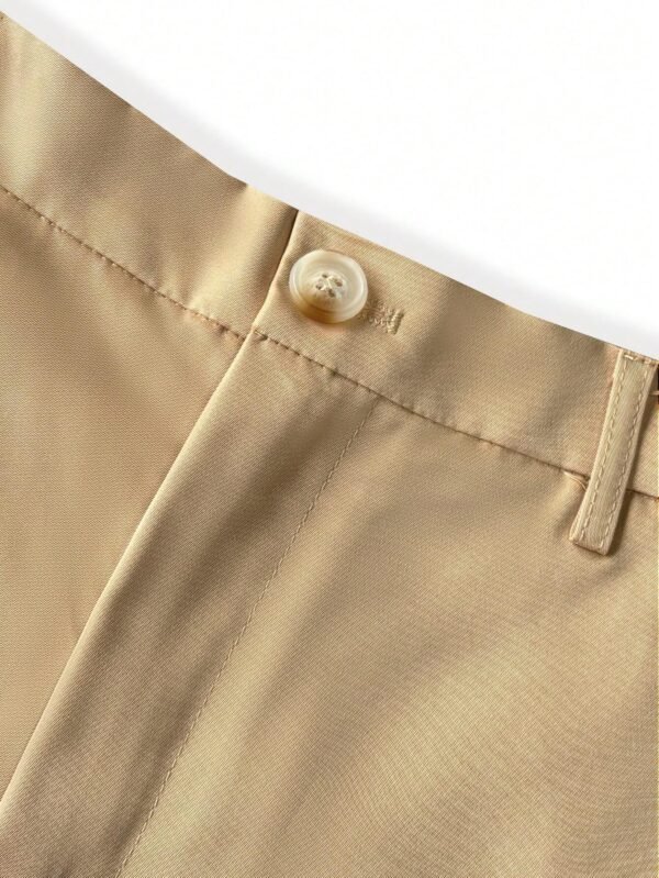 Shorts Khaki casuales de moda y de color sólido - Imagen 3