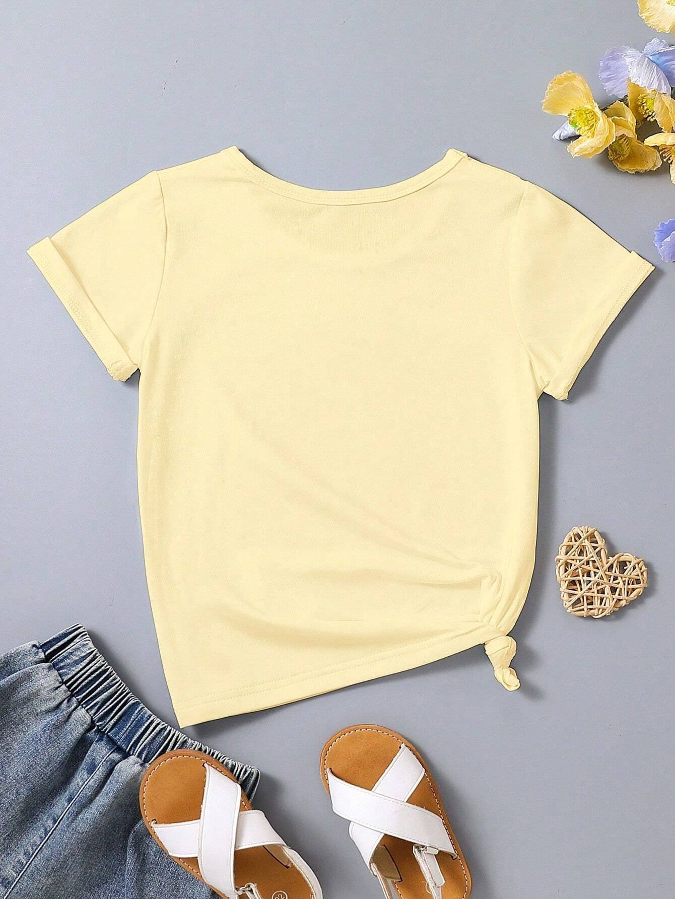 Camisetas con cuello redondo impresas con dibujos animados - Imagen 2