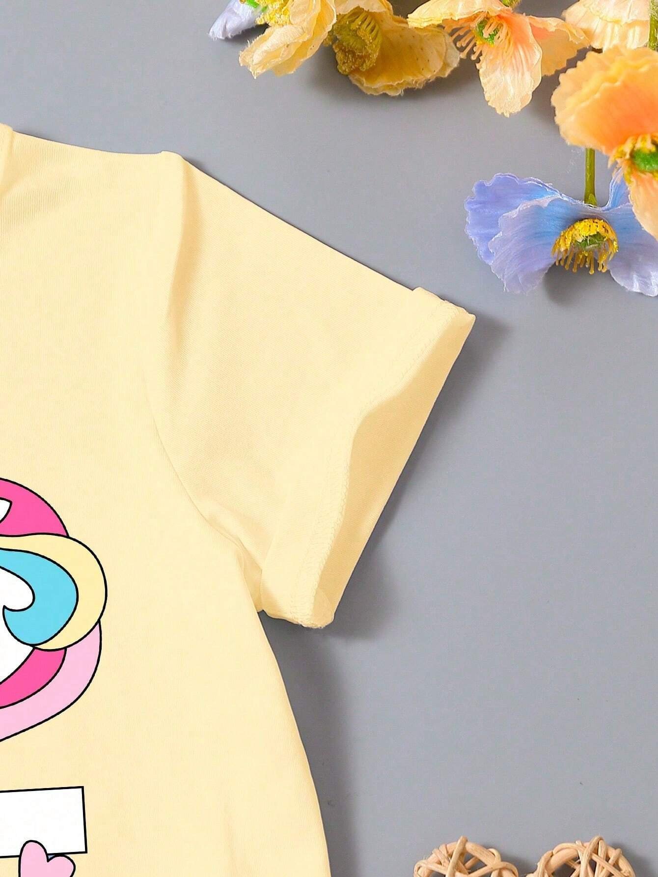 Camisetas con cuello redondo impresas con dibujos animados - Imagen 3