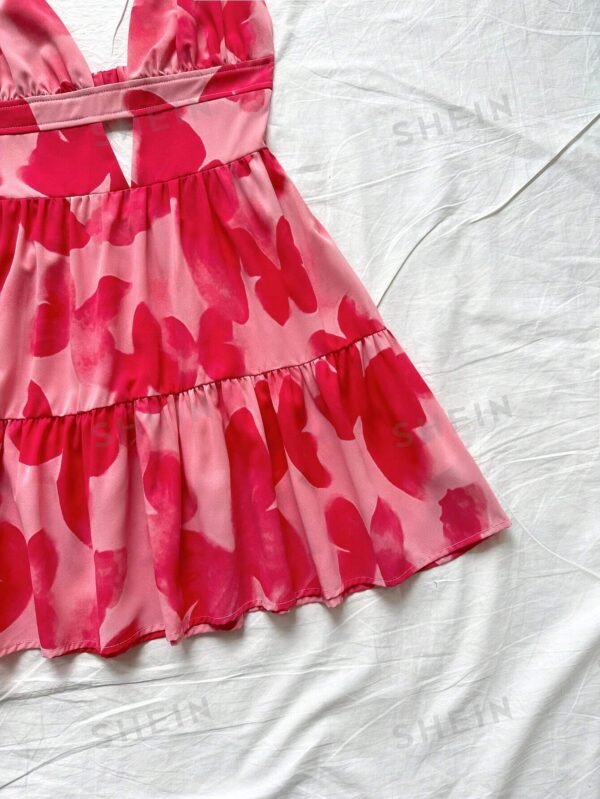 Vestido de vacaciones sin mangas con tirantes tipo espagueti - Imagen 2