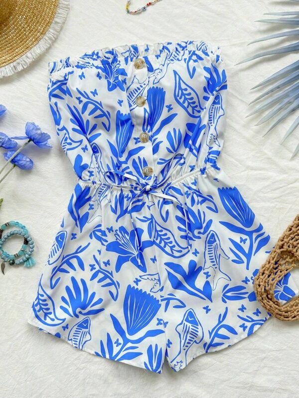 Monos para mujeres con estilo de vacaciones en color azul