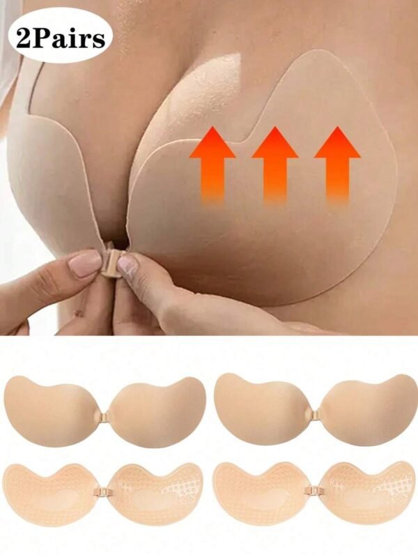 Conjunto de 2 pares de Bra adhesivo sin tirantes con forma de mango - Imagen 3