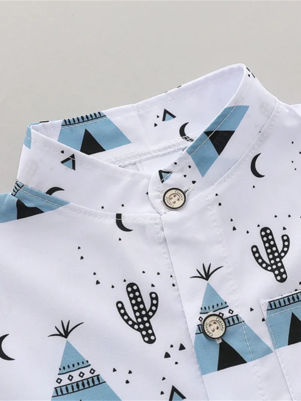 Conjunto de camisa de manga corta  y shorts cortos - Imagen 3