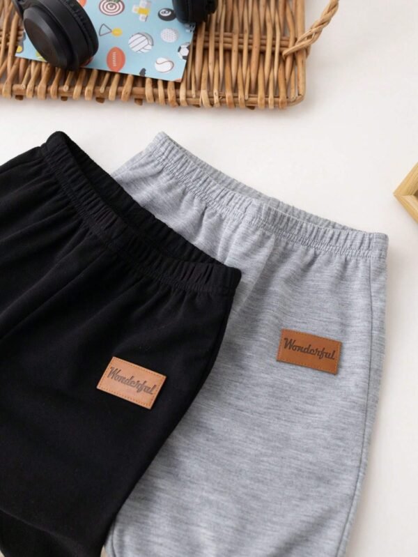 Pantalones Cortos Casuales Para Bebé Con Cintura Elástica (copia) - Imagen 2