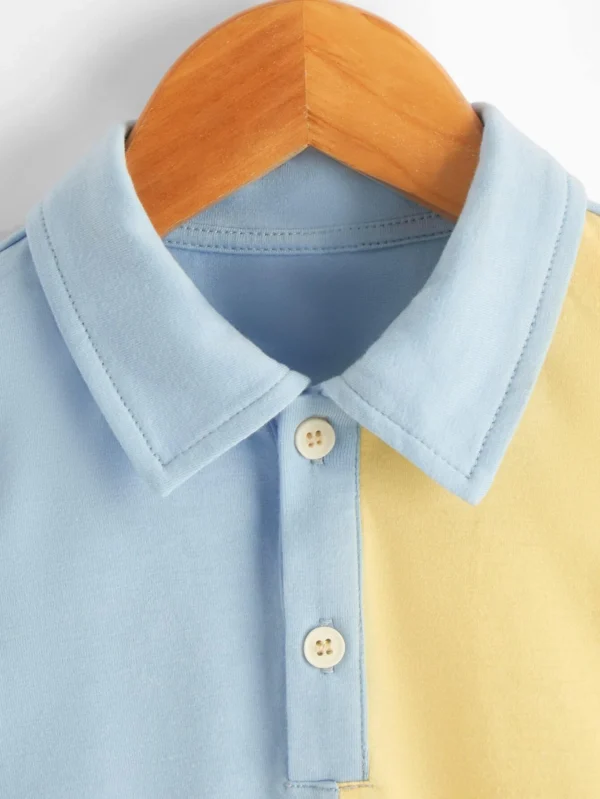 Camisa De Polo Young Boy Con Bloqueo De Color - Imagen 2
