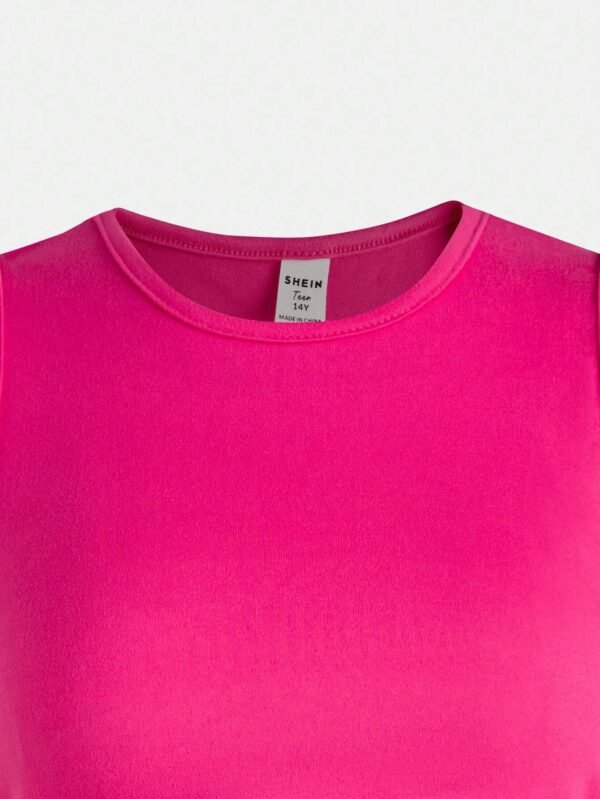 Vestido sin mangas de verano para adolescente con cuello redondo - Imagen 2