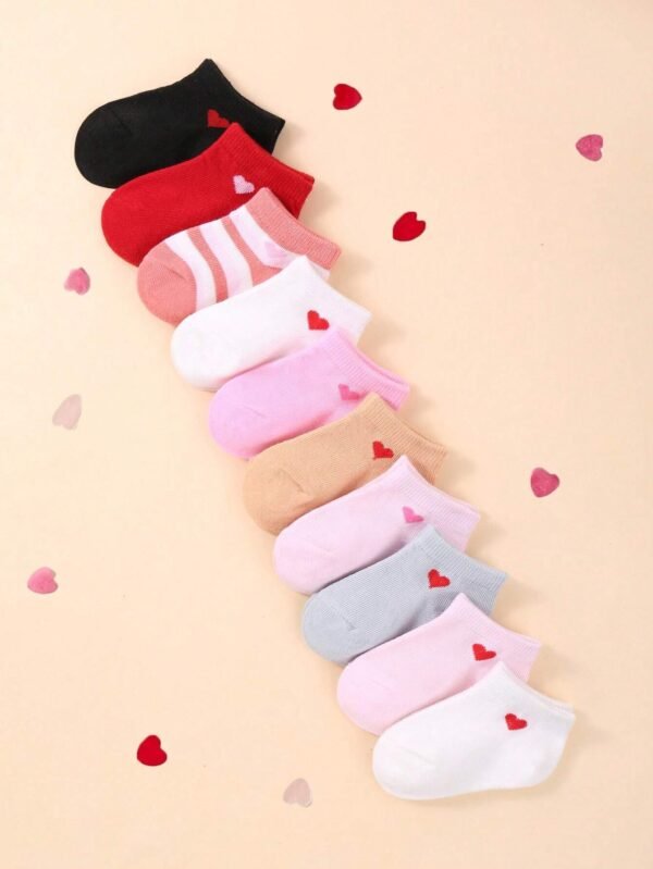 10 pares de calcetines para niñas pequeñas
