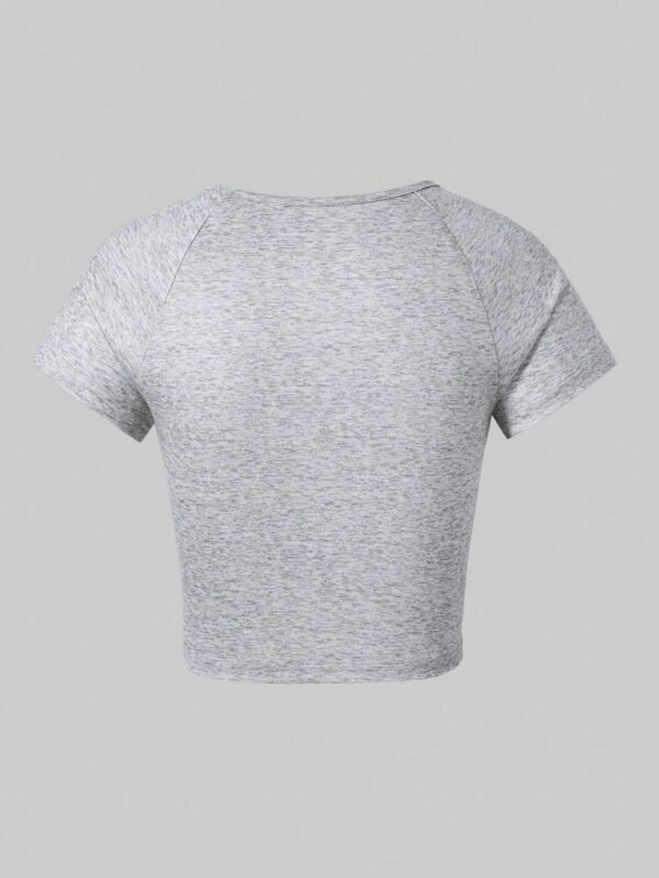 Camiseta casual de verano con cuello redondo y manga corta - Imagen 3