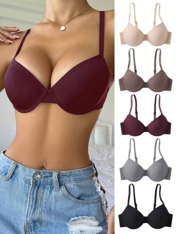 Sujetador simple con tirantes de espagueti y con aro para mujer - Imagen 3