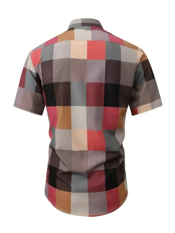 Camisa informal de verano para hombre con mangas cortas - Imagen 2