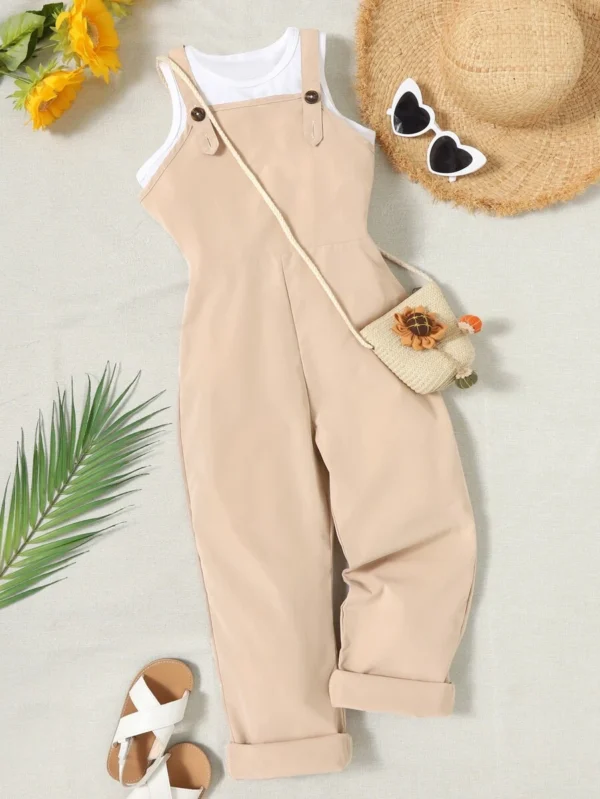 Conjunto Sin Mangas Y Mono General Sólido