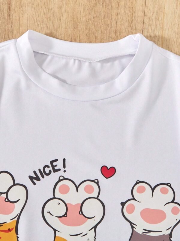 Camiseta De Adolescentes Con Estampado De Dibujos Animados - Imagen 2