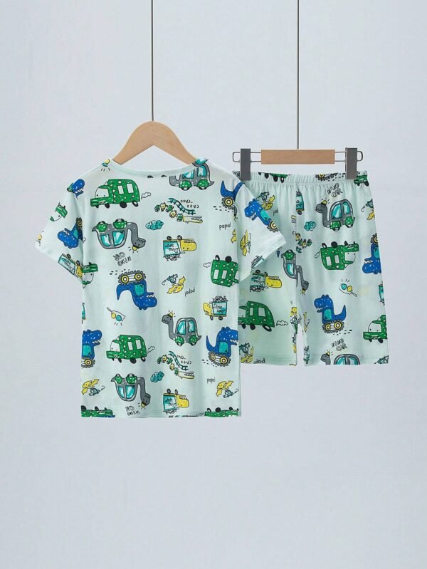 Conjunto de pijamas ligeros de verano para niño pequeño - Imagen 3