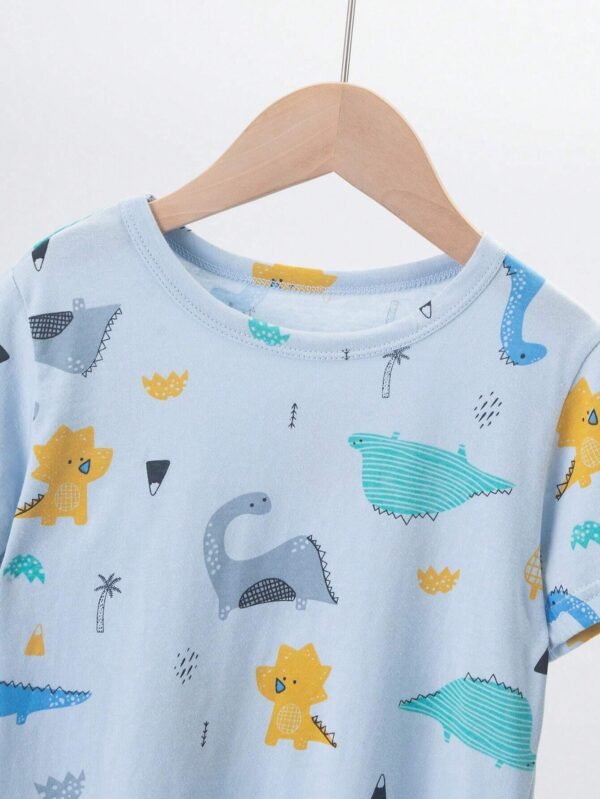 Conjunto de pijama de 2 piezas con manga corta y pantalones cortos - Imagen 3